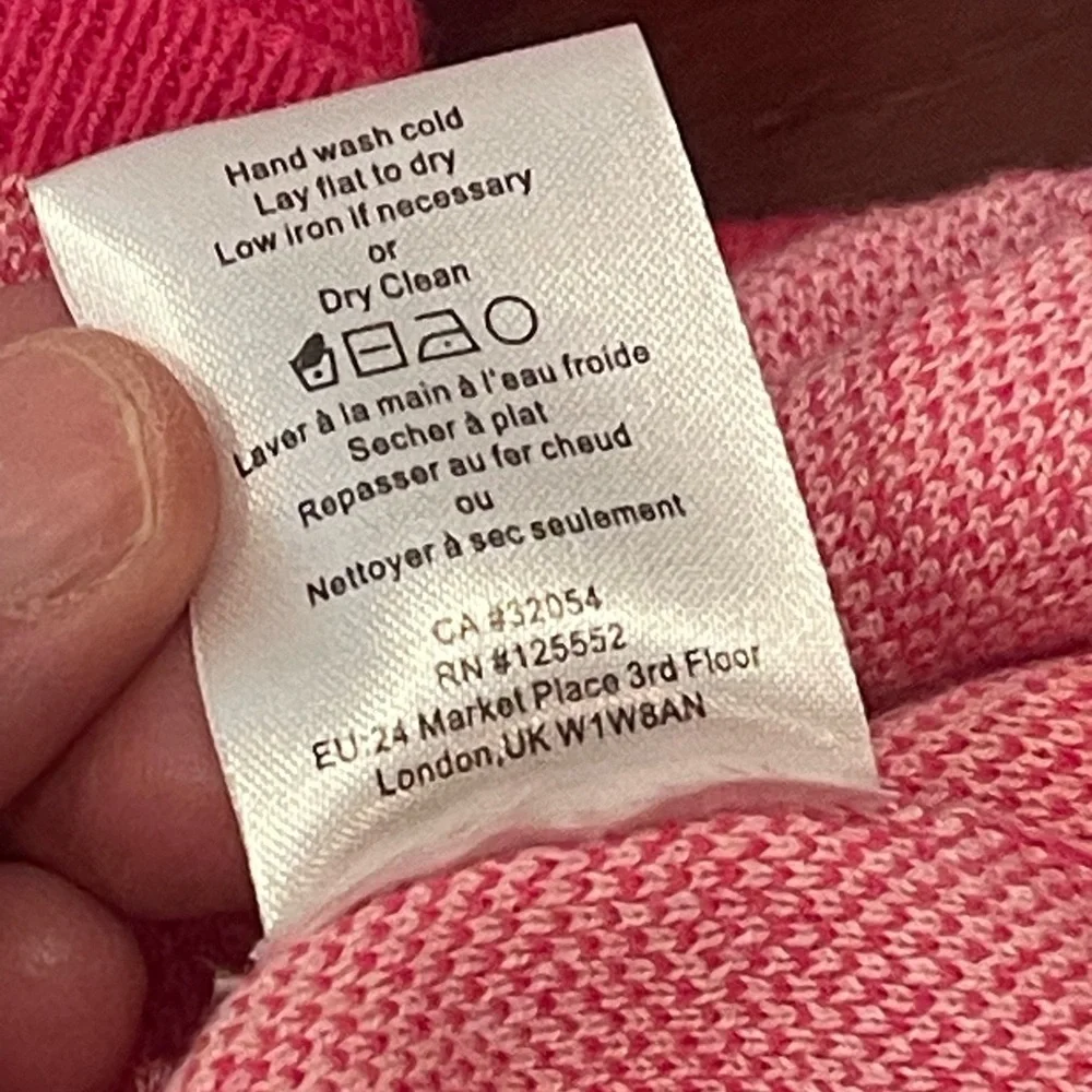 nwt dolan Pink & cranberry stripe  Houndstooth sweater lounge Set xs